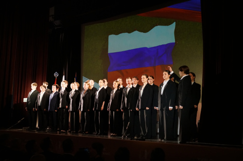 Студенты МГИК исполнили гимн на открытии съезда Союза писателей России